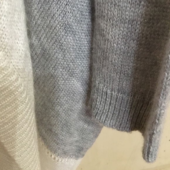 The Limited Women’s Wool Blend Gray And Cream Open Front Cardigan Size S - Picture 4 of 6